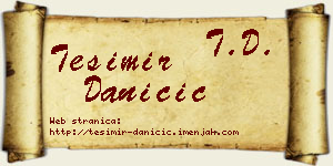 Tešimir Daničić vizit kartica
